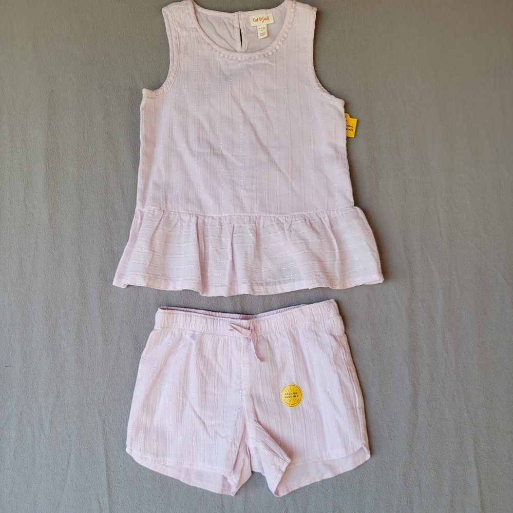 NEW Cat & Jack tank and short set - M 7/8